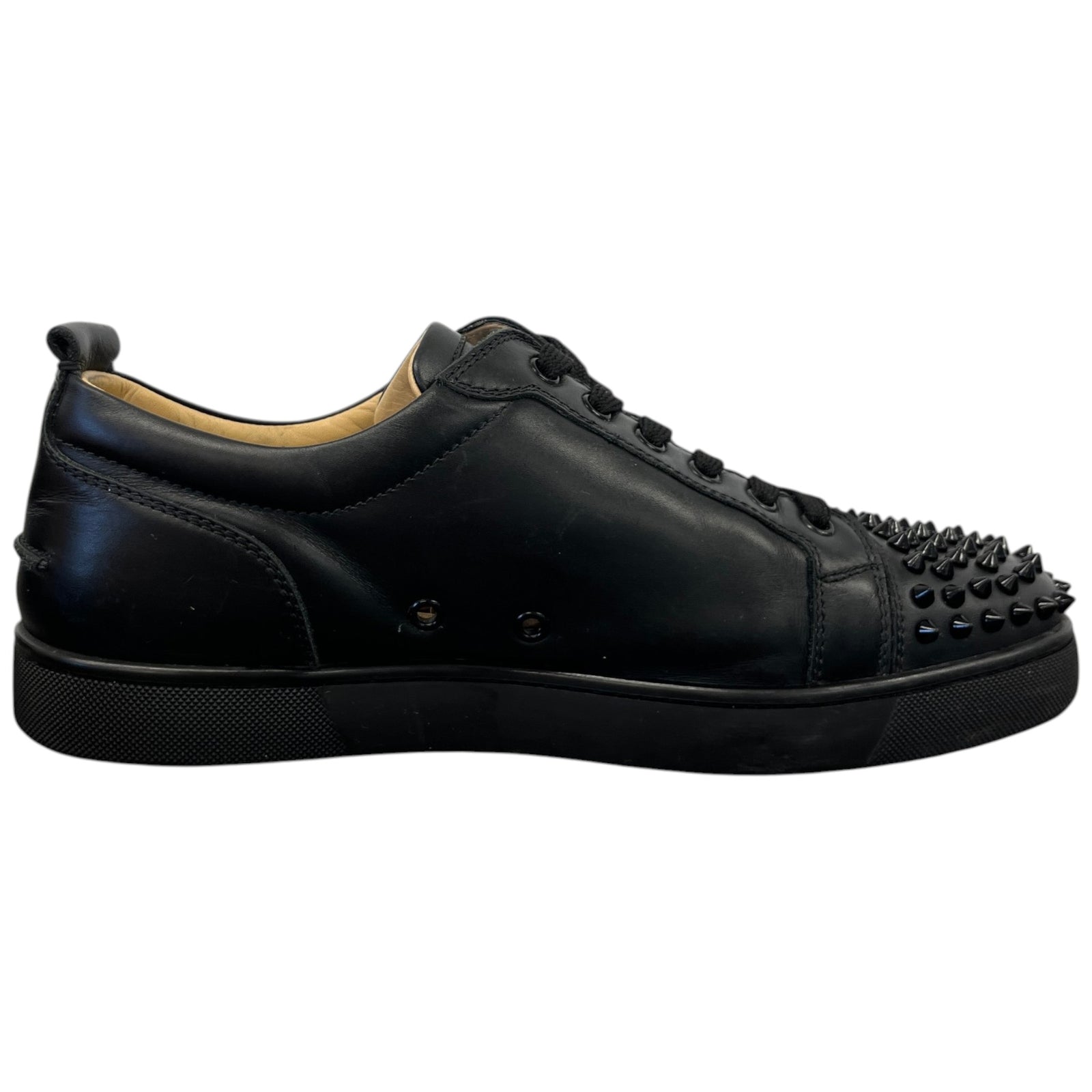 Men's Louis Junior Spike Low Trainers Black Size 10 - Photo 4