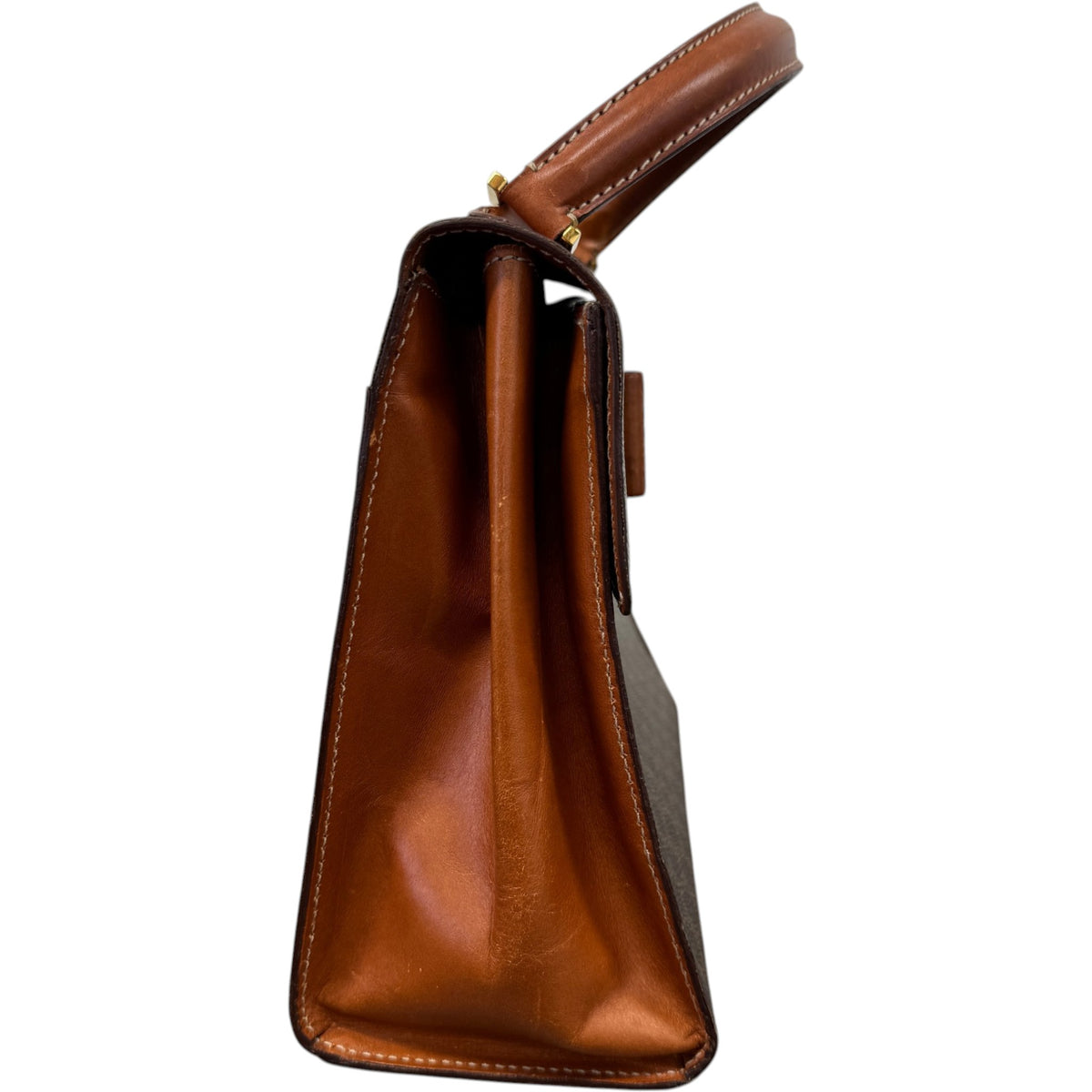 Women's Macadam Top Handle Handbag Brown - Photo 6