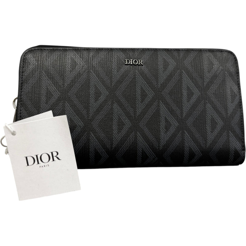 Men's Cd Diamond Wallet Grey