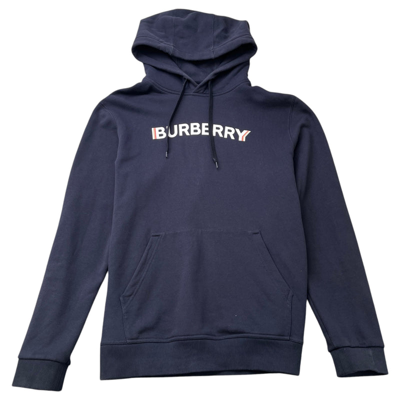 Men's Logo Print Hoodie Navy Size L
