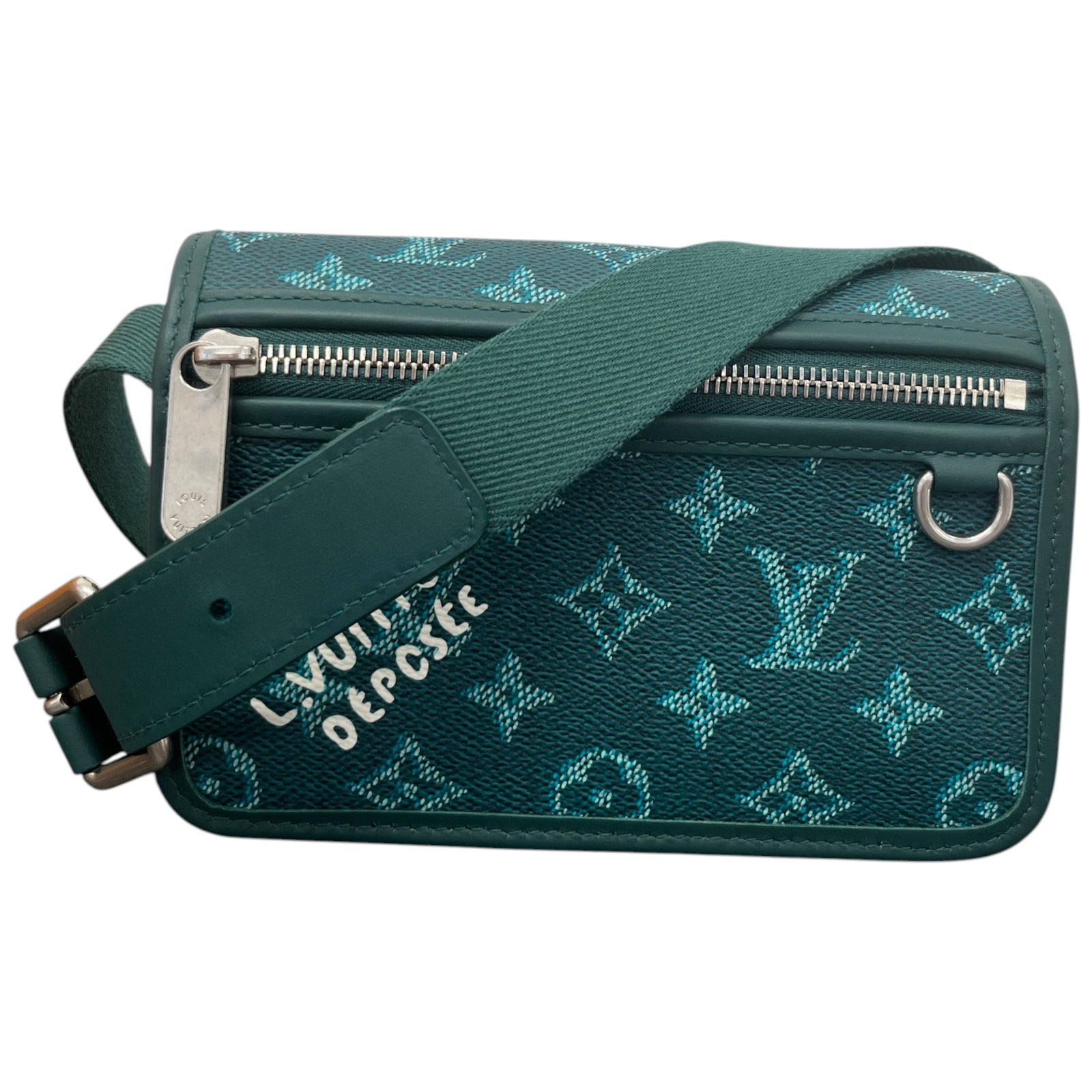 Men's Monogram Heritage Bosphore Wearable Wallet Messenger Bag Green - Photo 1