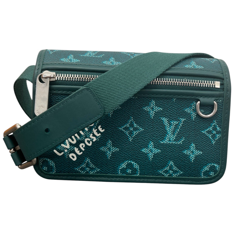 Men's Monogram Heritage Bosphore Wearable Wallet Messenger Bag Green