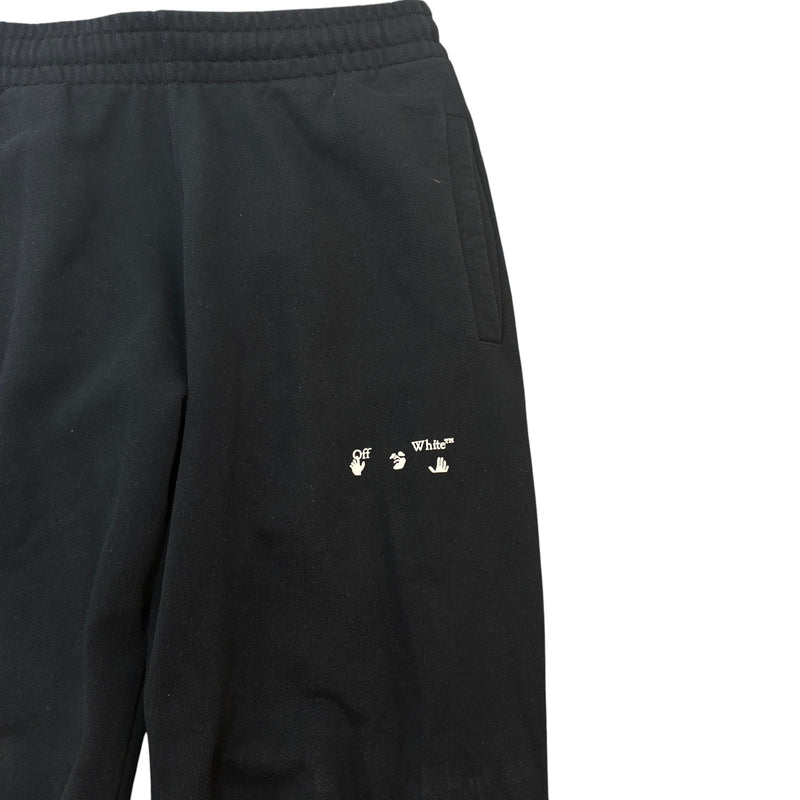Men's Logo Print Joggers Black Size S / W30