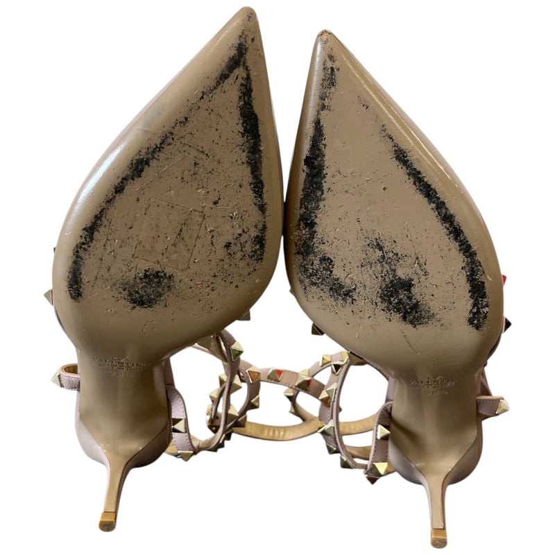 Women's Rockstud Heels Nude Size UK 6.5 / EU 39.5