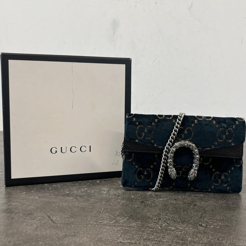 Women's Gg Supreme Dionysus Super Mini Handbag Navy