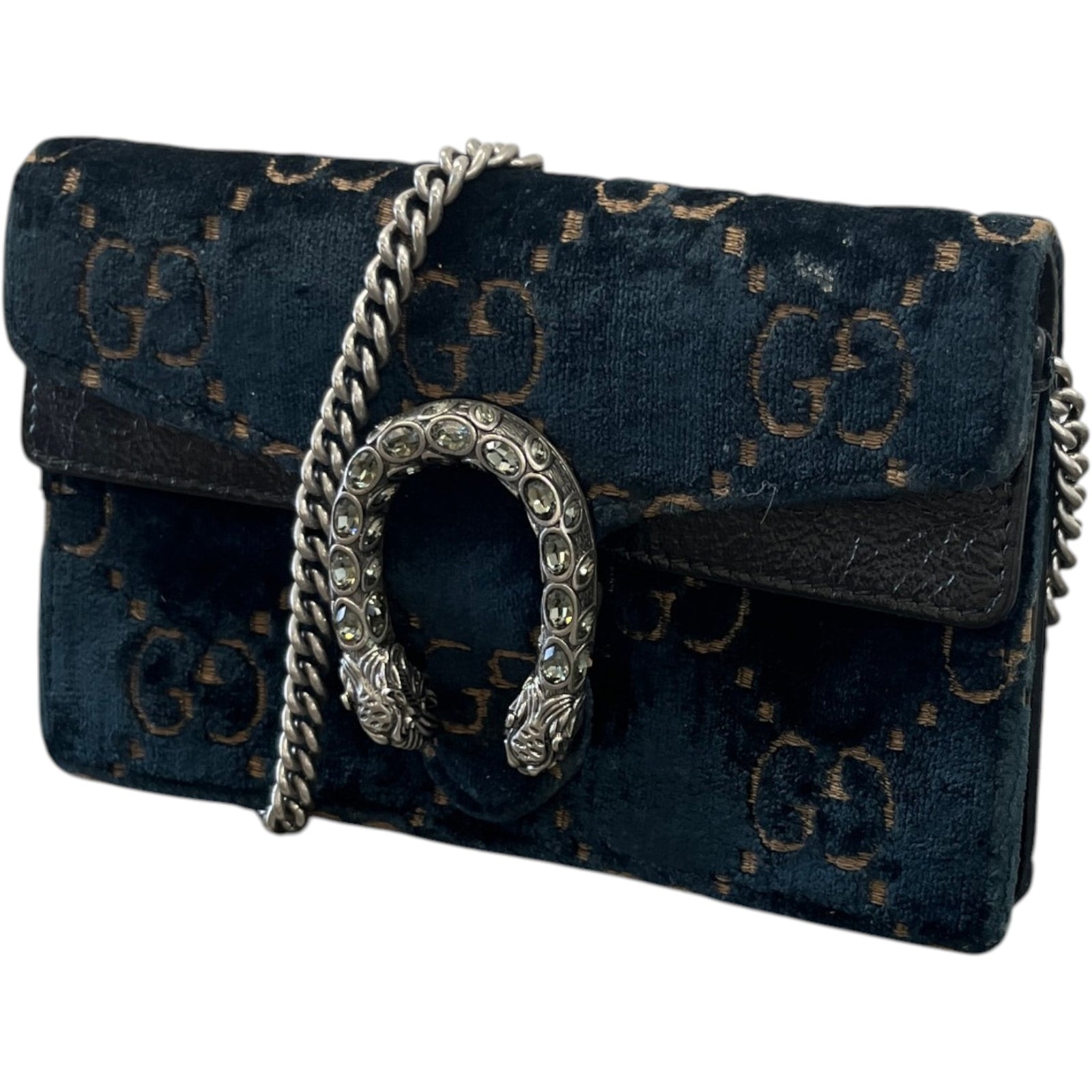 Women's Gg Supreme Dionysus Super Mini Handbag Navy - Photo 5