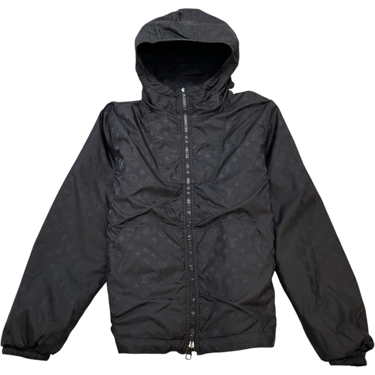 Men's Reversible Monogram Windbreaker Black Size IT 48 / M - Photo 2