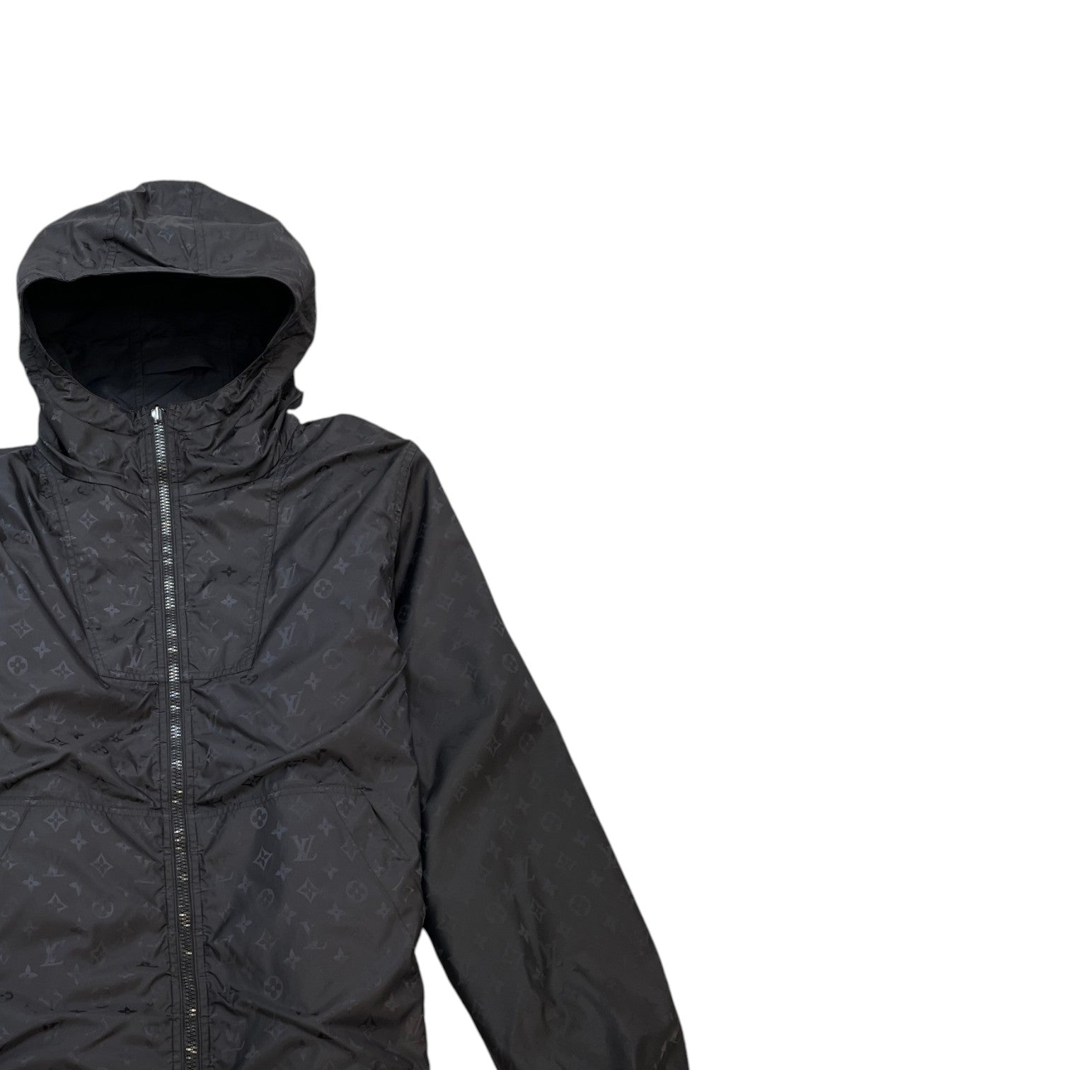 Men's Reversible Monogram Windbreaker Black Size IT 48 / M - Photo 6