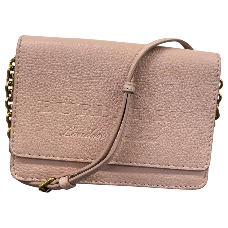 Women's Embossed Logo Crossbody Bag Pink