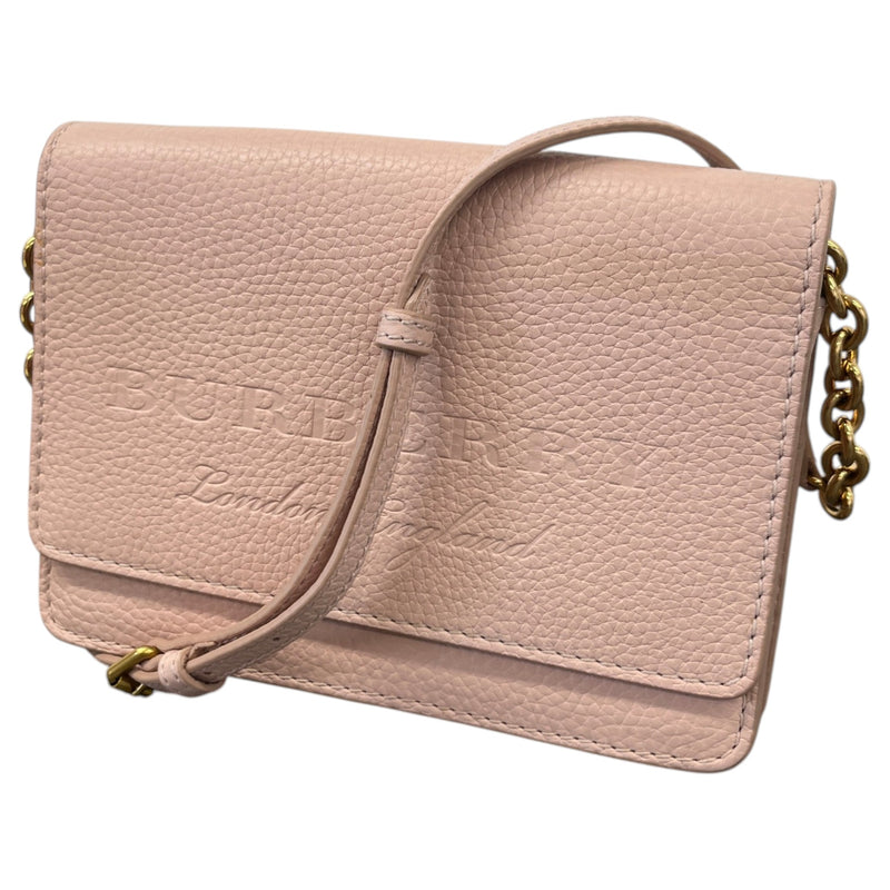 Women's Embossed Logo Crossbody Bag Pink