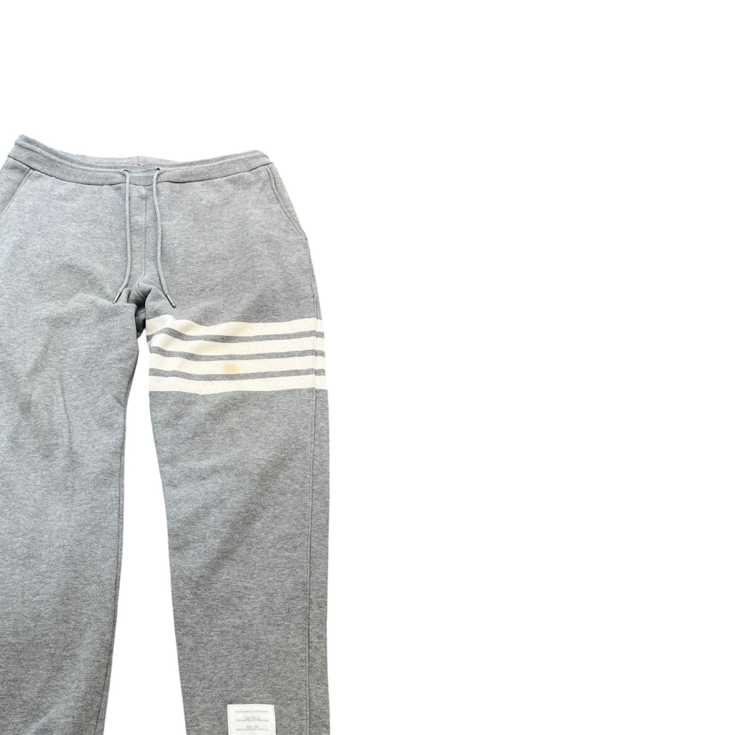 Men's Stripe Logo Joggers Grey Size M - Photo 3