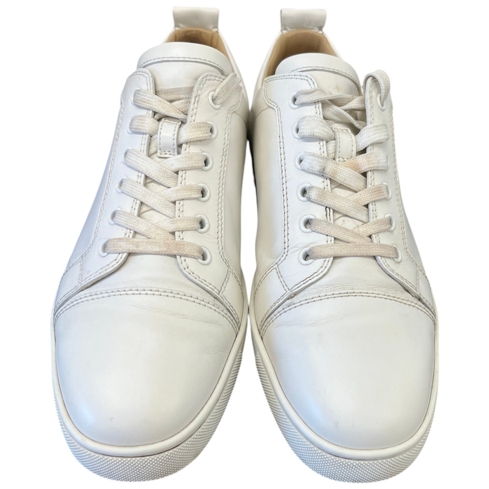 Men's Louis Junior Low Trainers Cream Size 9 - Photo 6