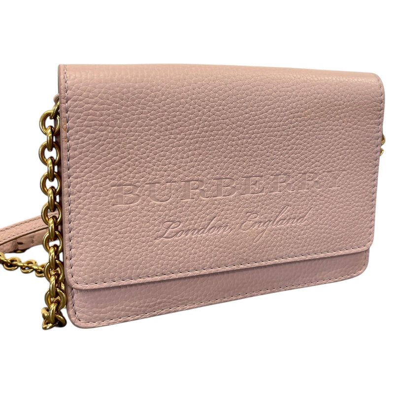 Women's Embossed Logo Crossbody Bag Pink