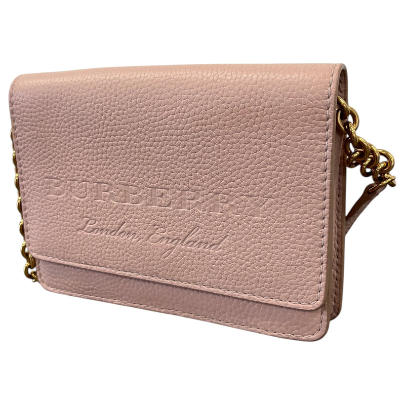Women's Embossed Logo Crossbody Bag Pink