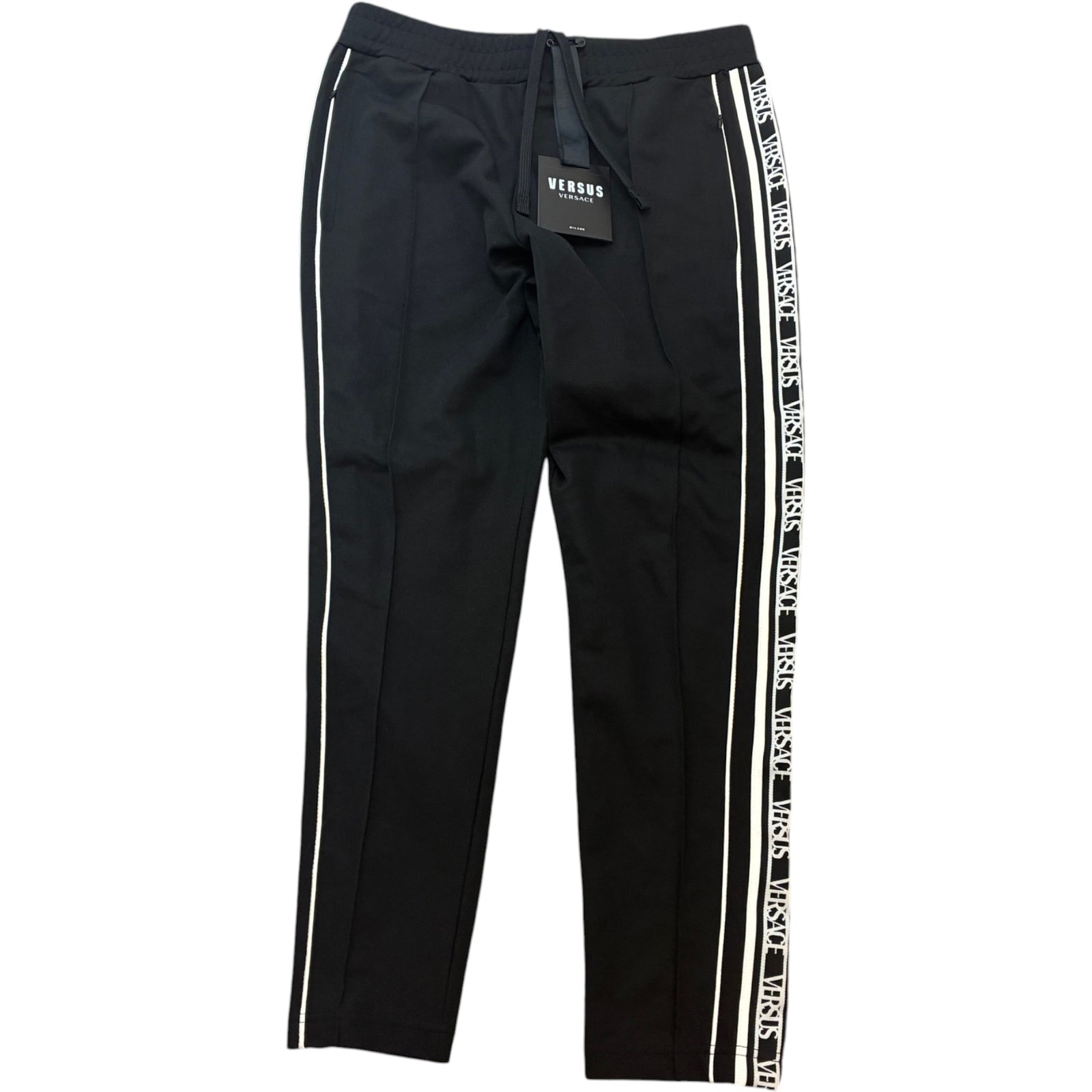Men's Logo Tape Track Joggers Black Size S / W30 - Photo 1