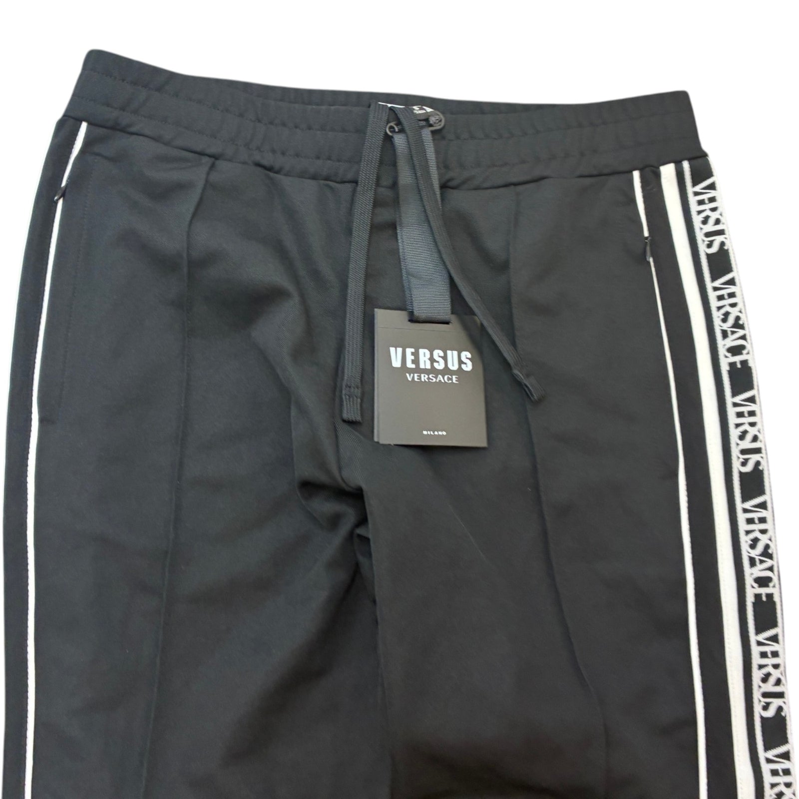Men's Logo Tape Track Joggers Black Size S / W30 - Photo 5