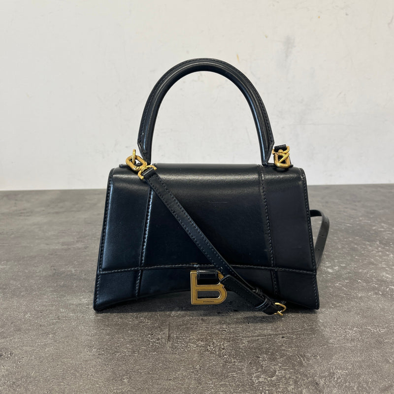 Women's Hourglass Medium Handbag Black