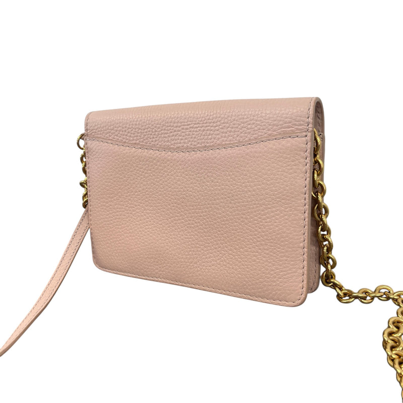 Women's Embossed Logo Crossbody Bag Pink
