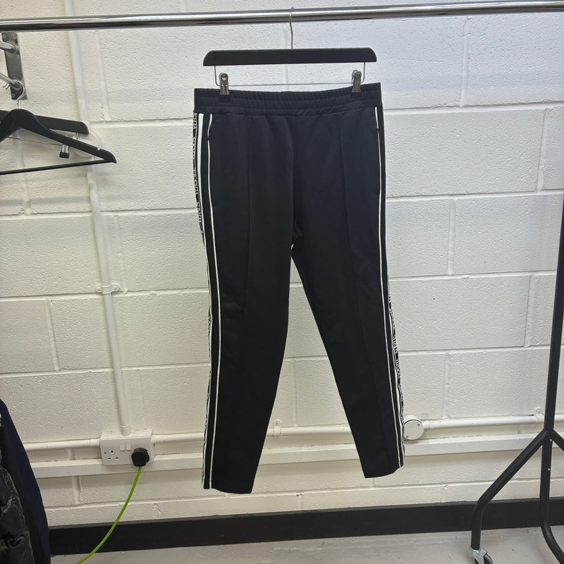 Men's Logo Tape Track Joggers Black Size S / W30