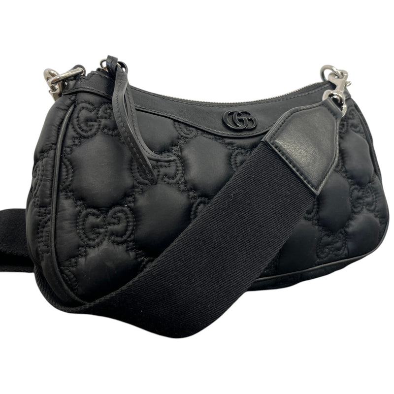 Women's Small GG Matelassé Crossbody Bag Black