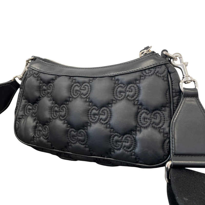 Women's Small GG Matelassé Crossbody Bag Black
