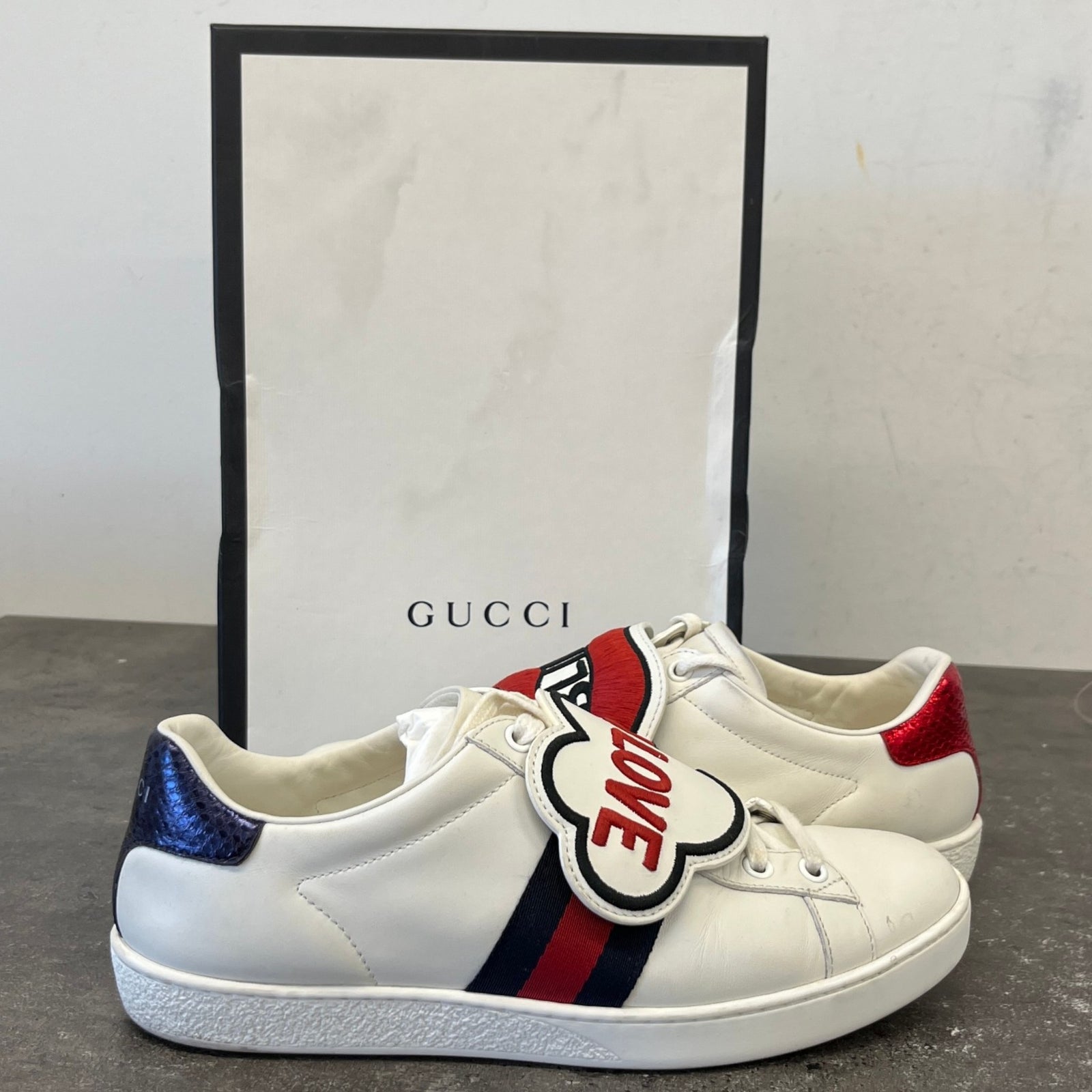 Women's Ace "Blind For Love" Low Trainers White Size 4 - Photo 12