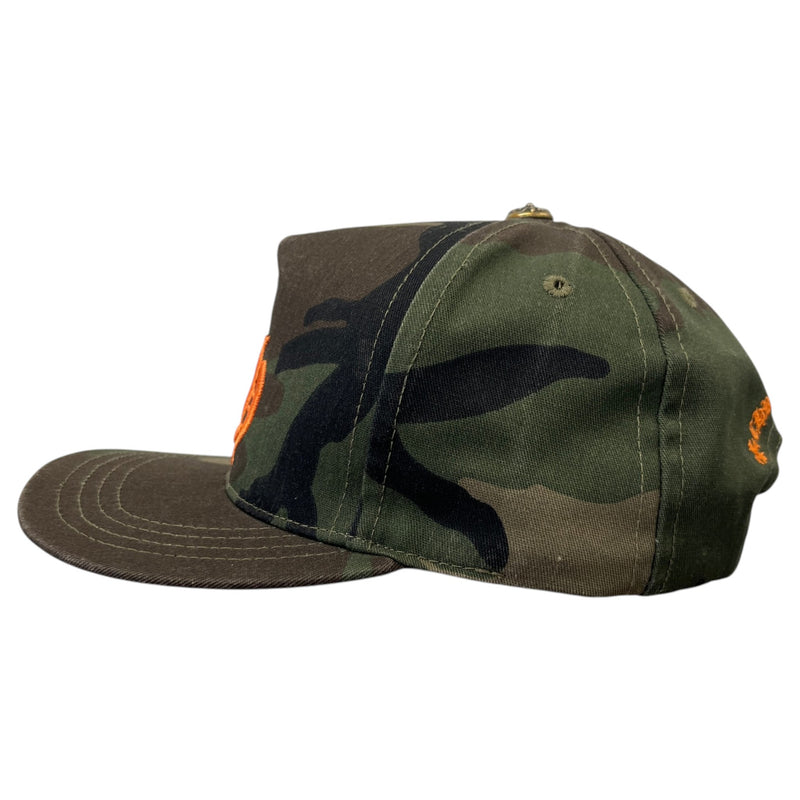 Men's Embroidered Logo Camo Cap Khaki