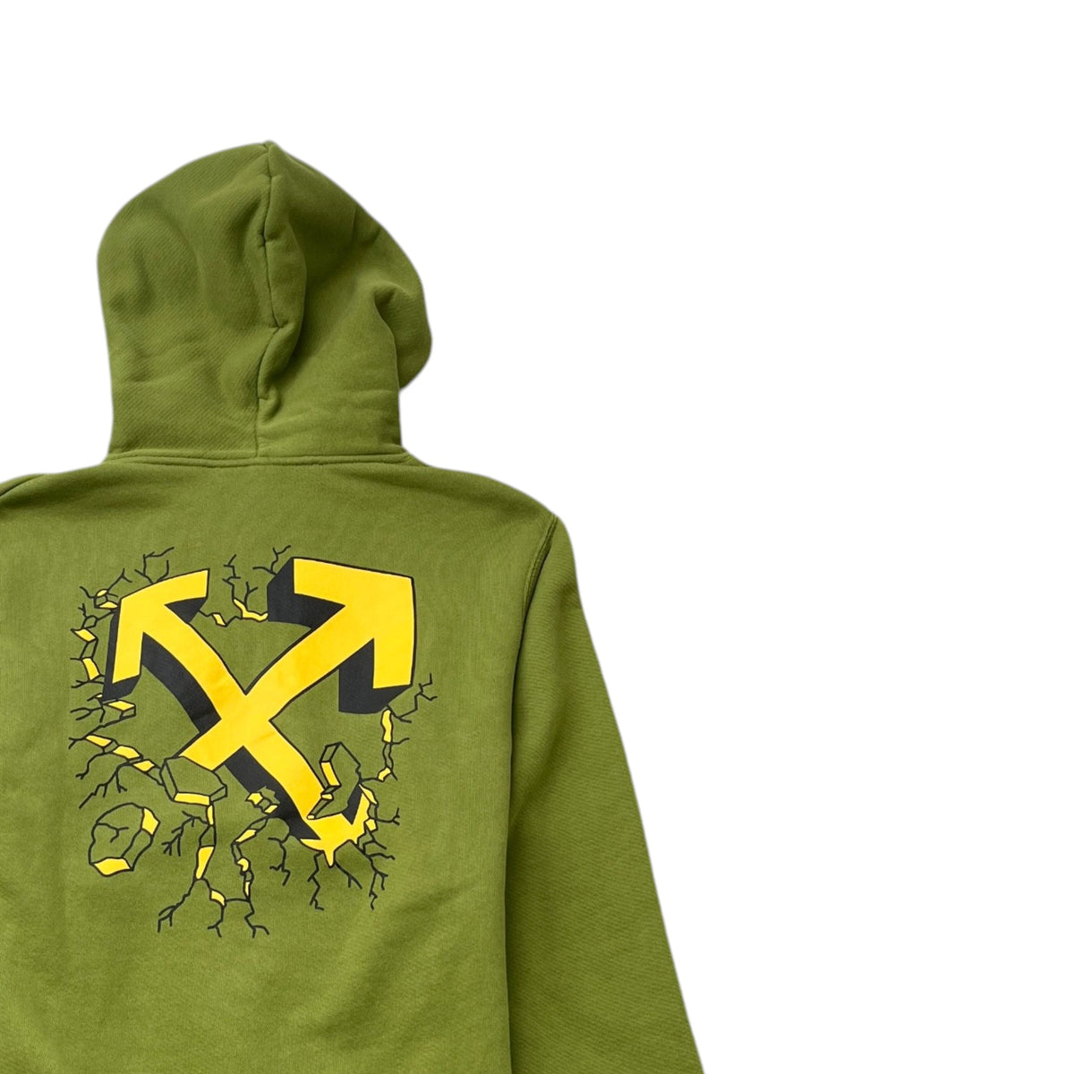 Men's Cartoon Arrows Logo Hoodie Green Size S - Photo 4