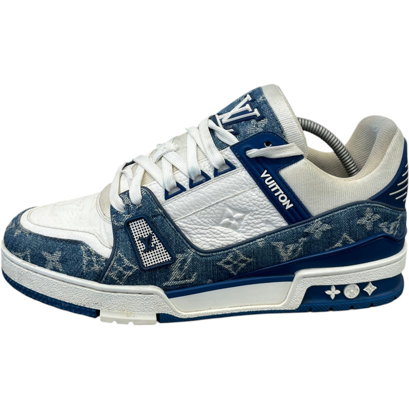 Men's LV Denim Low Trainers Blue Size UK 7 / EU 41