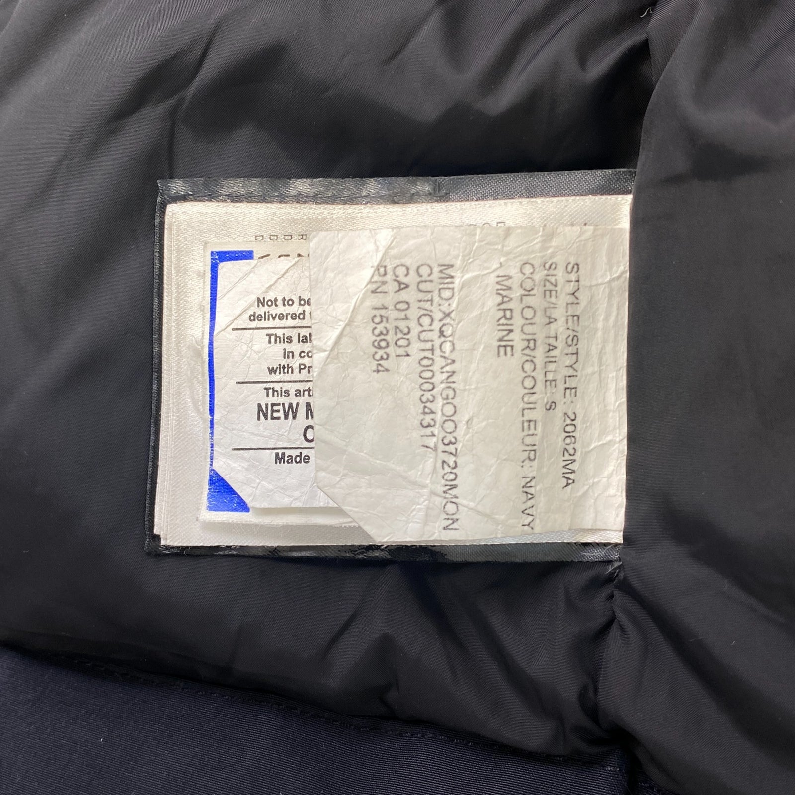 Men's Langford Parka Down Jacket Navy Size S - Photo 5