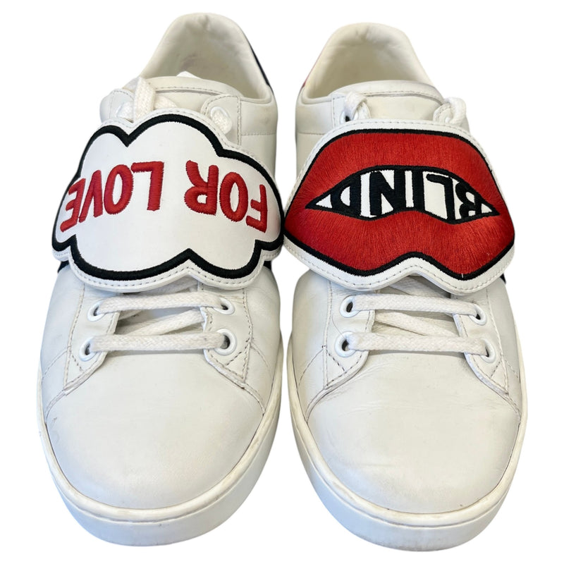 Women's Ace "Blind For Love" Low Trainers White Size 4