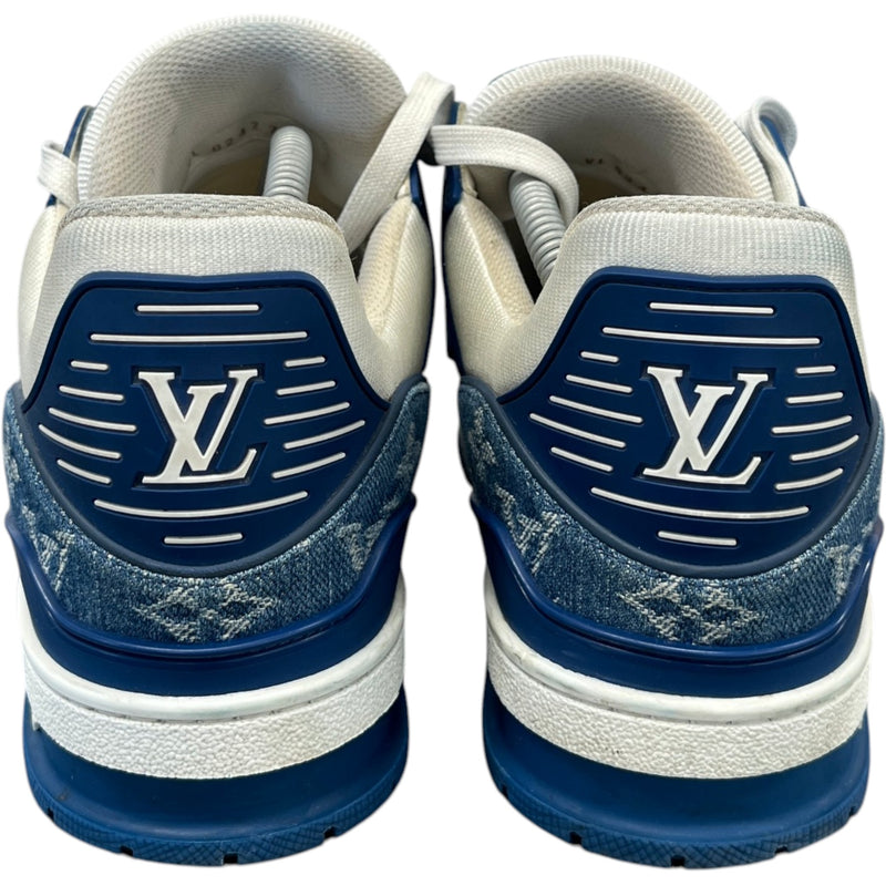 Men's LV Denim Low Trainers Blue Size UK 7 / EU 41