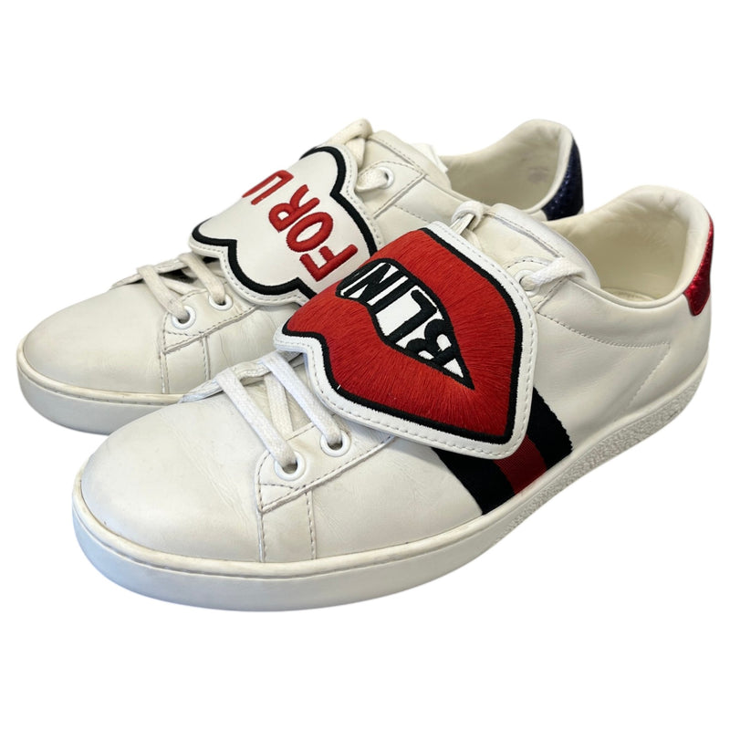 Women's Ace "Blind For Love" Low Trainers White Size 4