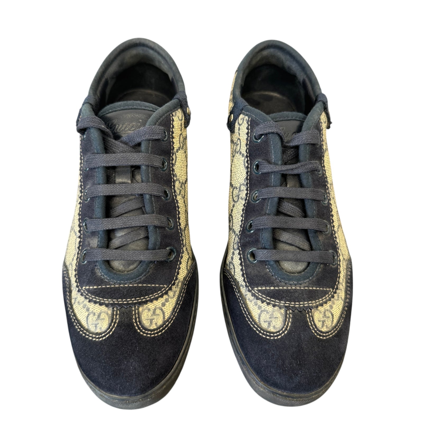 Women's Gg Supreme Low Trainers Navy Size EU 36 / UK 3 - Photo 7