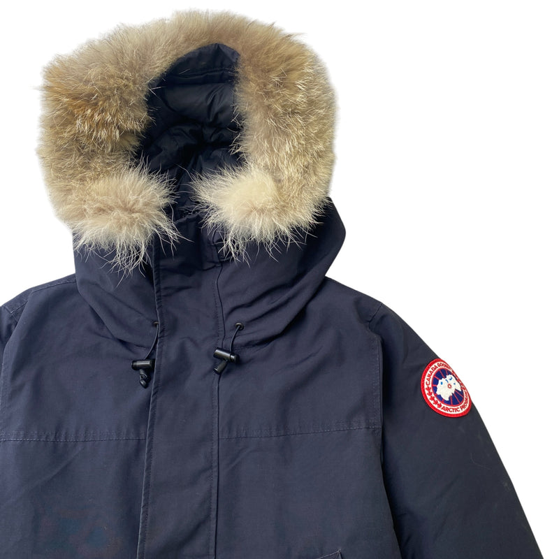 Men's Langford Parka Down Jacket Navy Size S