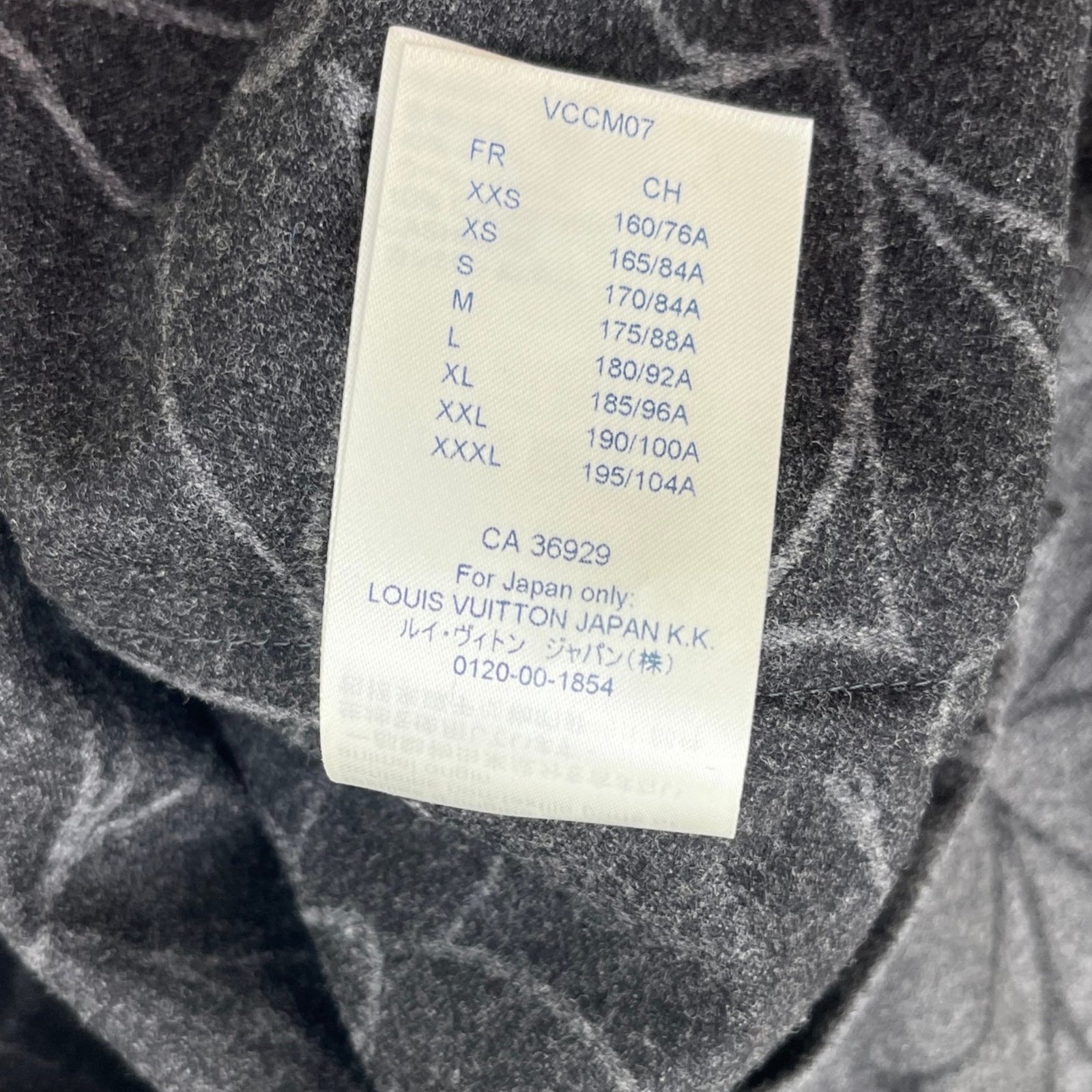 Men's Monogram Flower Flannel Shirt Grey Size L - Photo 10