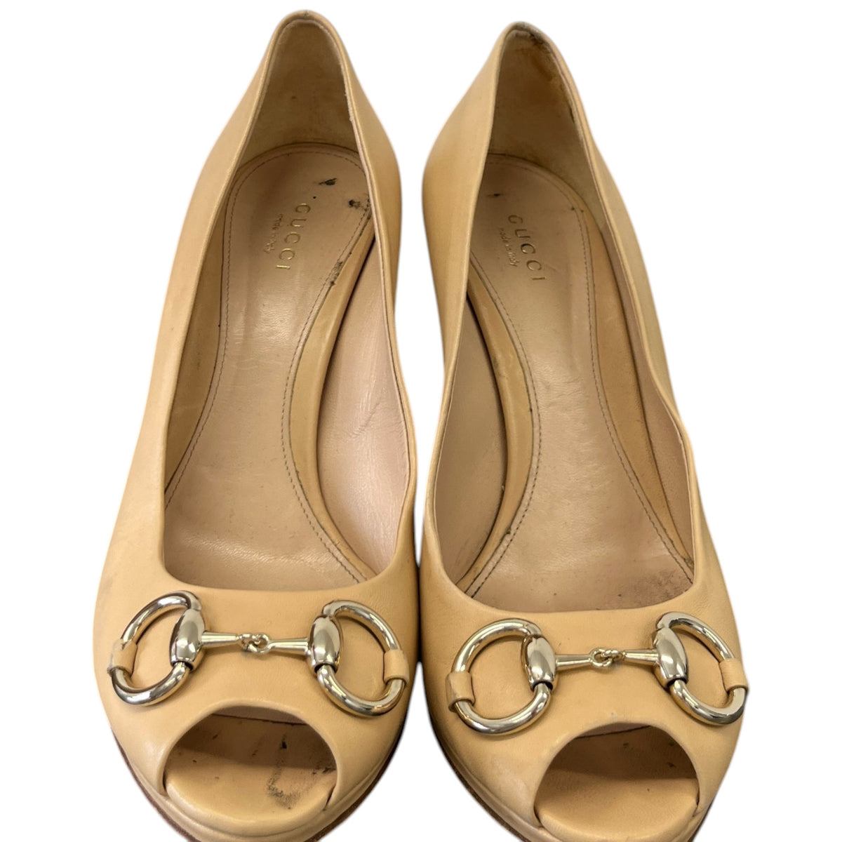 Women's Horsebit Heels Nude Size UK 5.5 / EU 38.5 - Photo 6