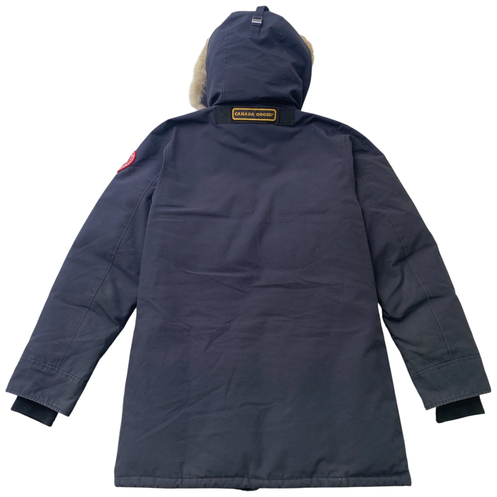Men's Langford Parka Down Jacket Navy Size S - Photo 2