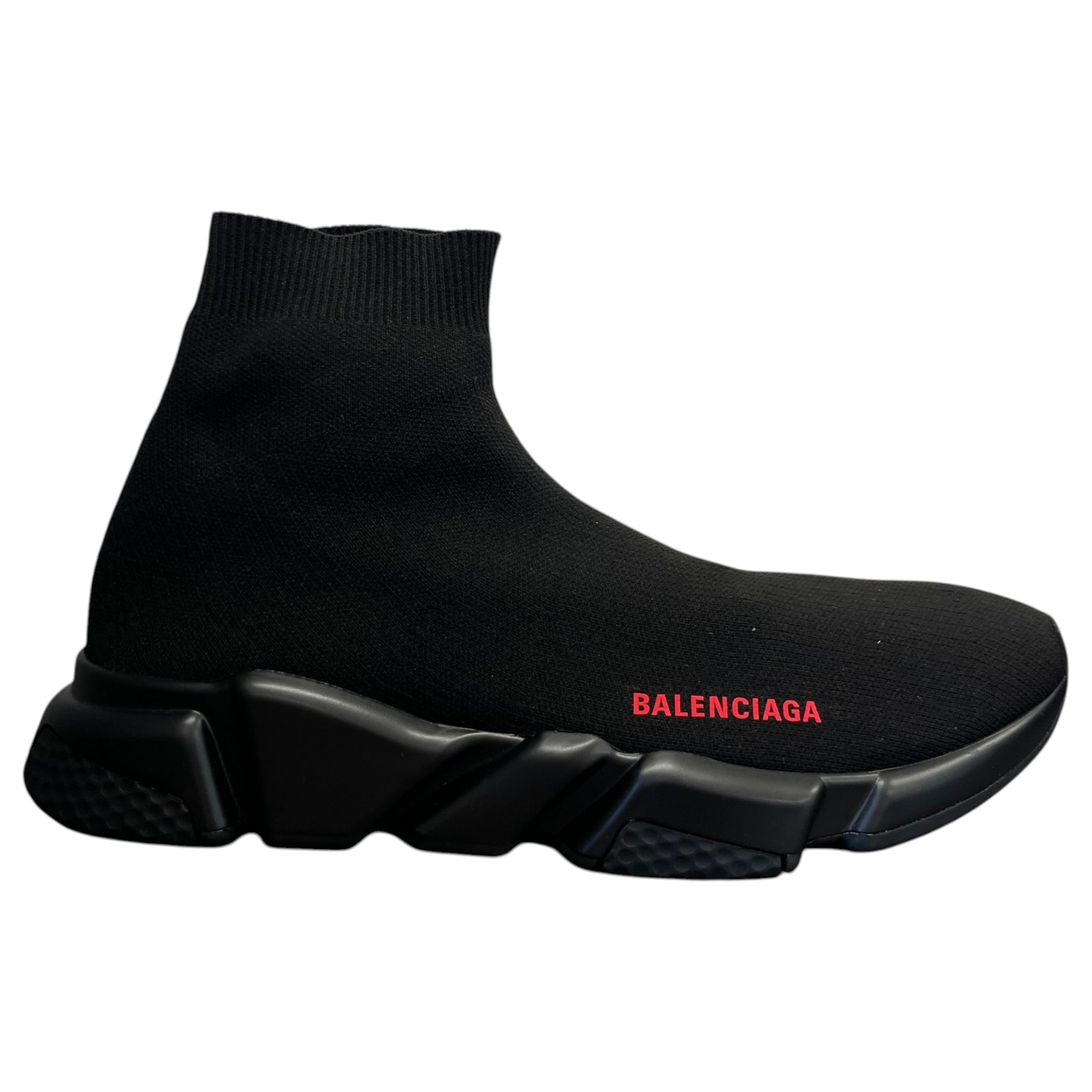 Men's Speed Sock Low Trainers Black Size 9 - Photo 1
