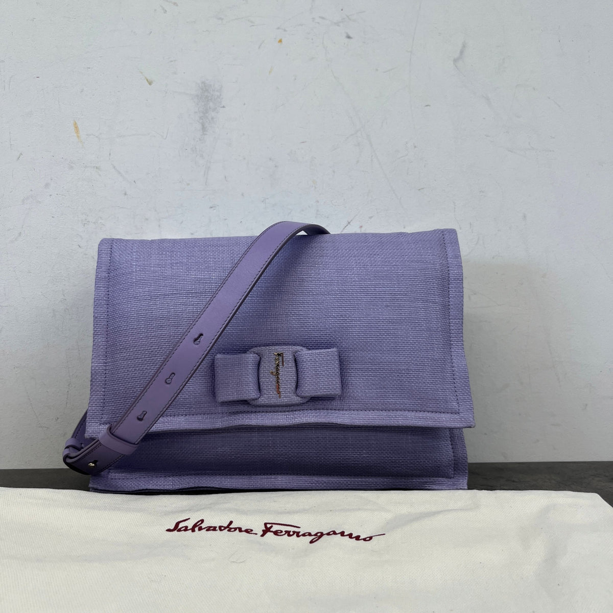 Women's Small Straw Viva Shoulder Handbag Purple - Photo 11