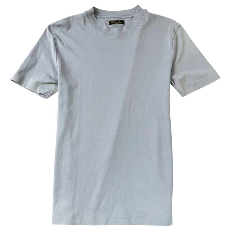 Men's Embroidered Logo T-Shirt Blue Size S
