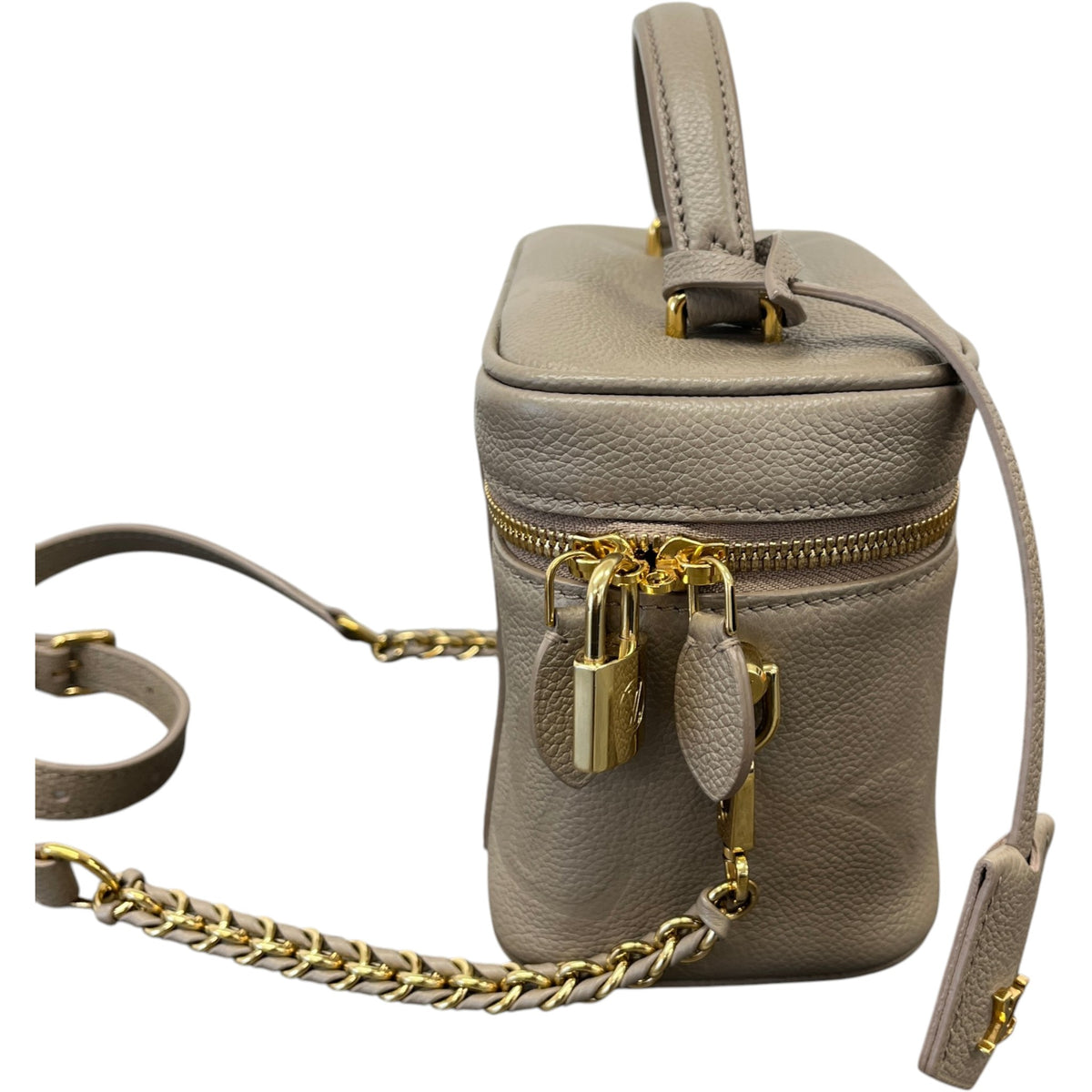 Women's Empreinte Leather Vanity PM Handbag Beige - Photo 5