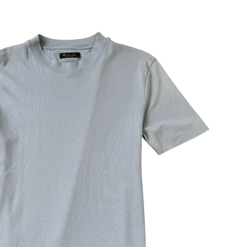 Men's Embroidered Logo T-Shirt Blue Size S