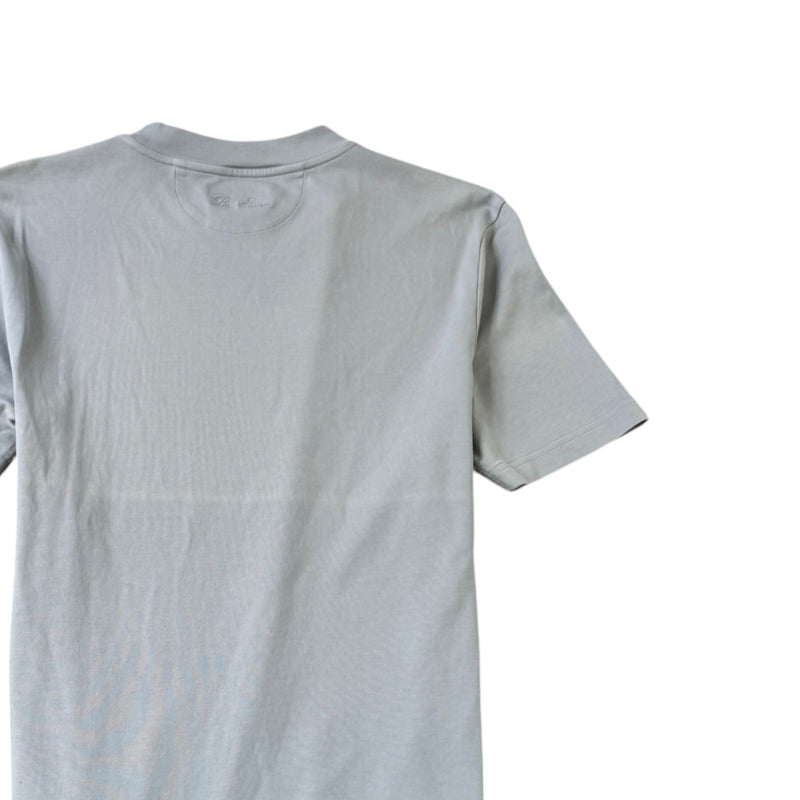 Men's Embroidered Logo T-Shirt Blue Size S