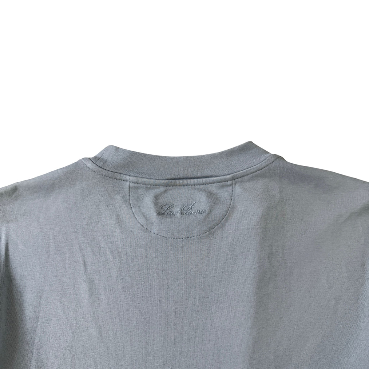 Men's Embroidered Logo T-Shirt Blue Size S - Photo 5