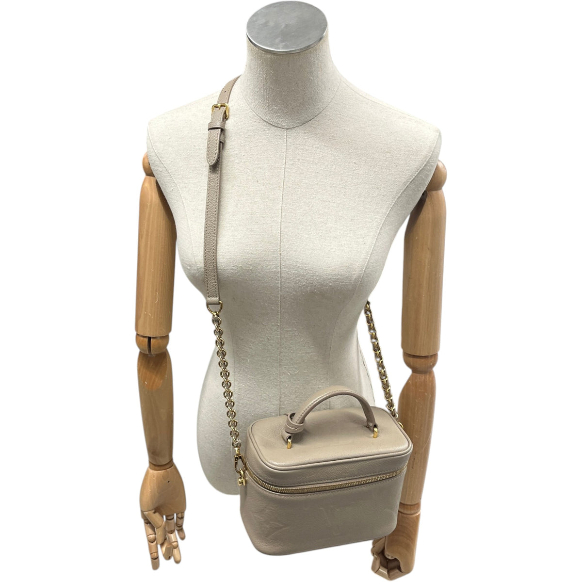 Women's Empreinte Leather Vanity PM Handbag Beige - Photo 2
