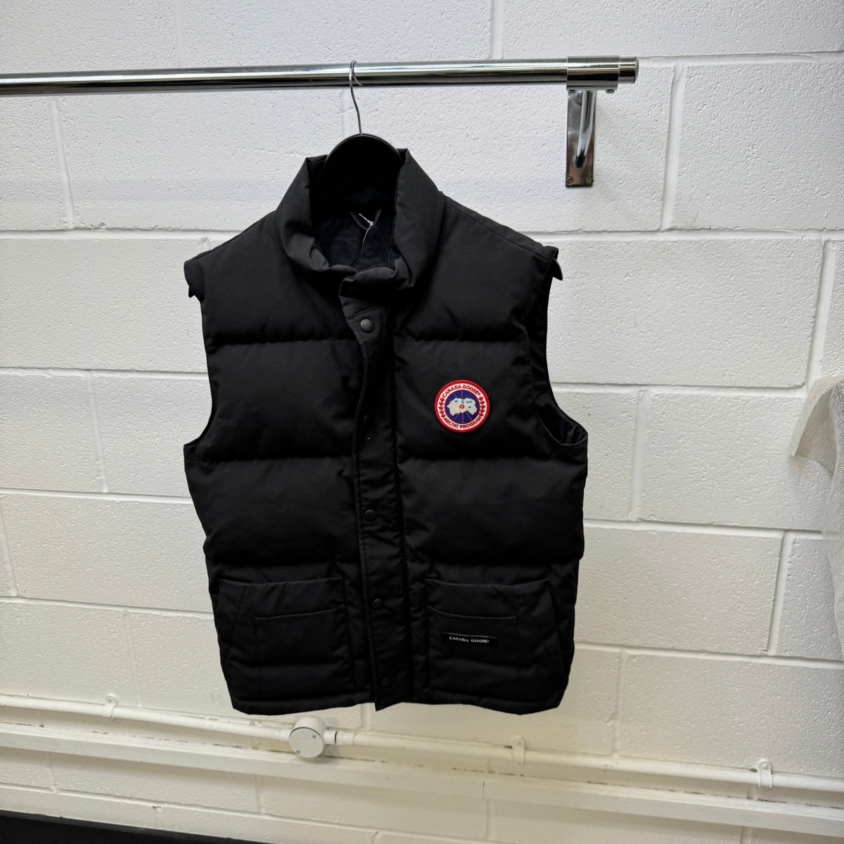 Men's Freestyle Crew Vest Gilet Black Size S - Photo 9