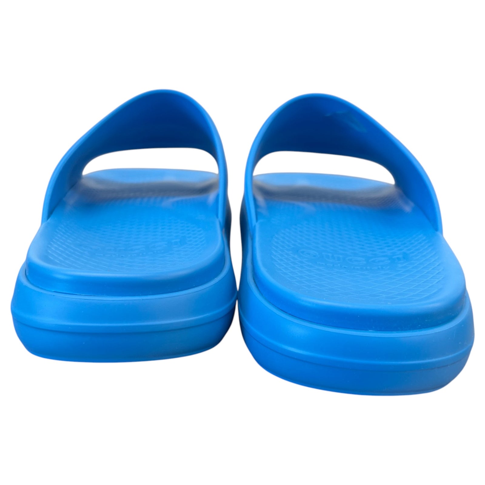 Men's Interlocking G Slides Blue Size 9 - Photo 7