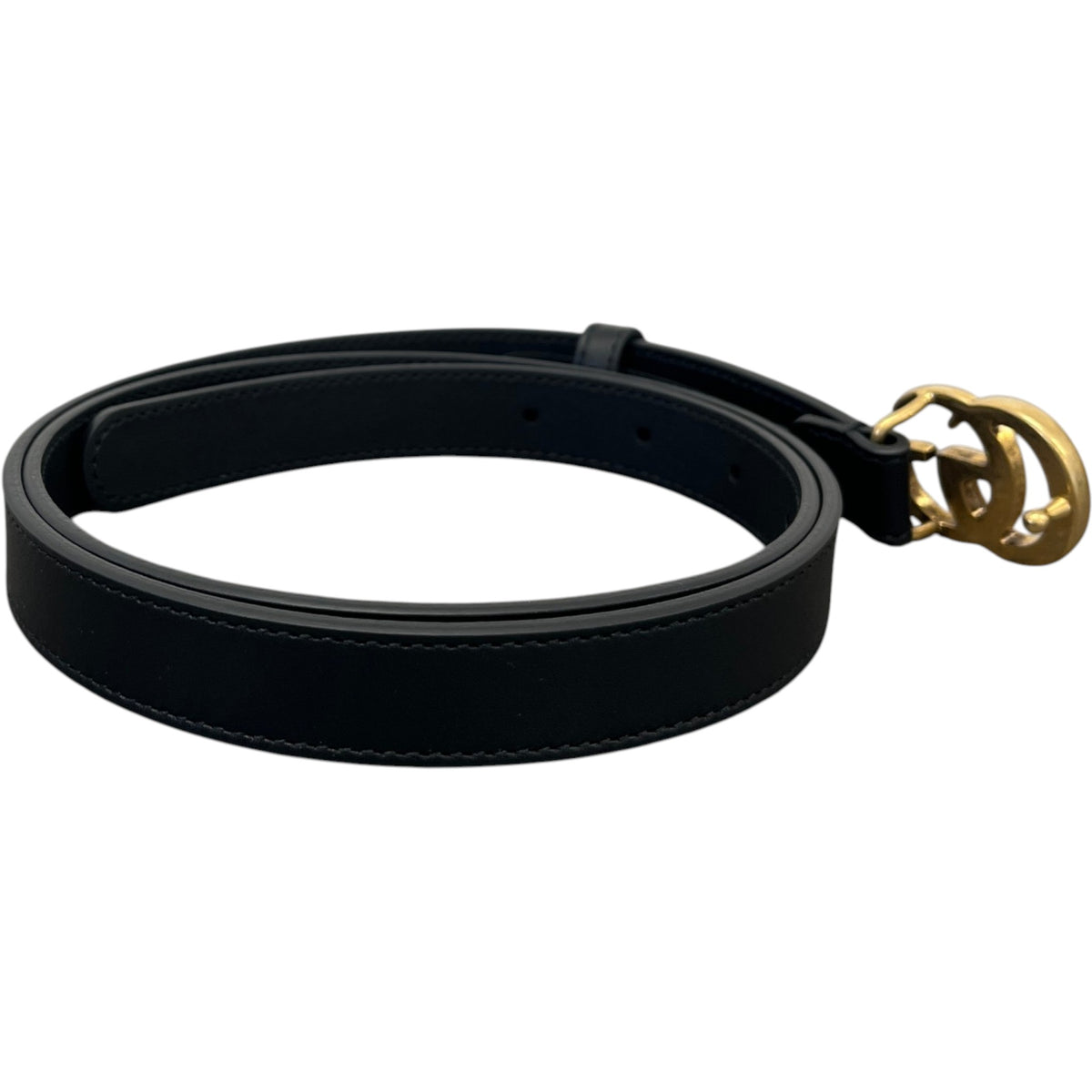 Women's GG Marmont 20mm Belt Black Size W36 - Photo 5