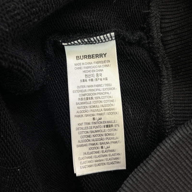 Men's Logo Print Hoodie Black Size XXL